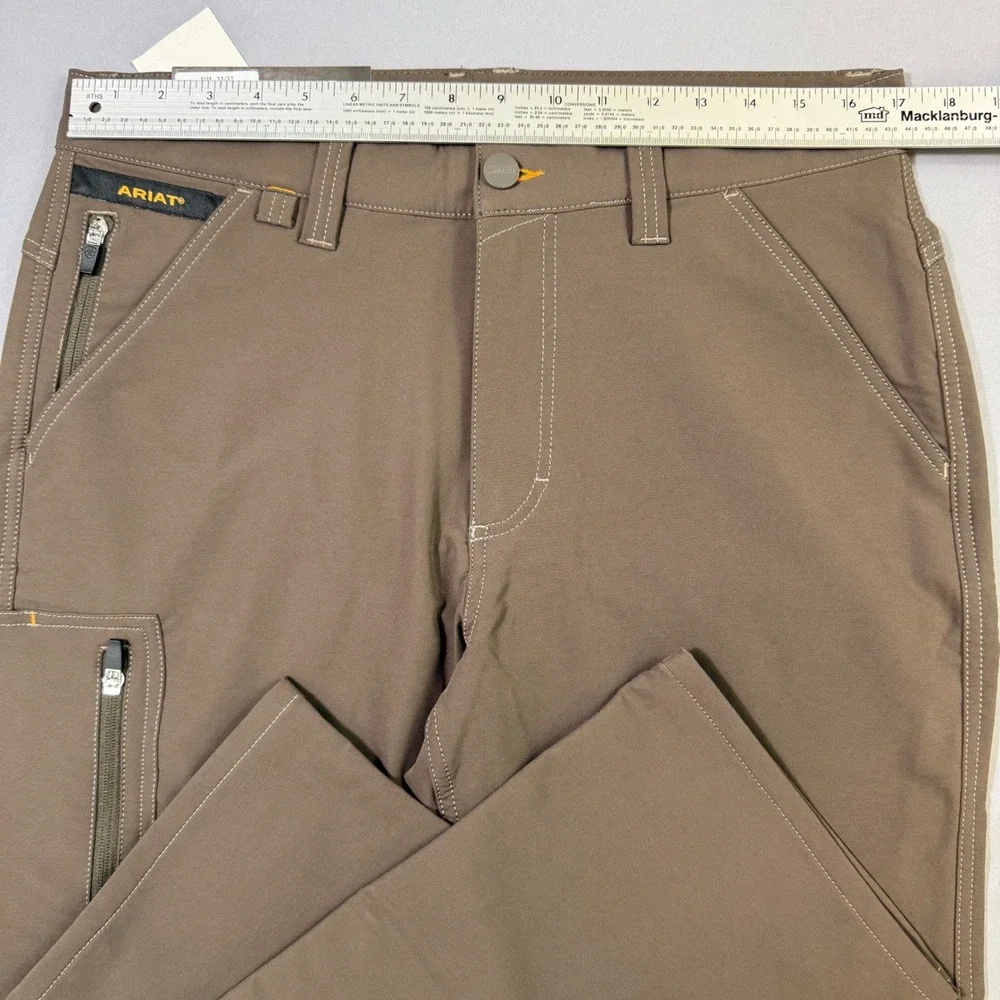 Ariat Rebar M5 Dritek Work Pants Mens 33/32 Brown Straight Leg DuraStretch NWT